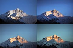 32 Everest North Face At Sunset From Rongbuk Monastery.jpg